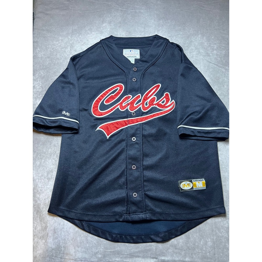Mirage Chicago Cubs Jersey Mens M Navy Blue Sammy Sosa 21 MLB Baseball Mesh